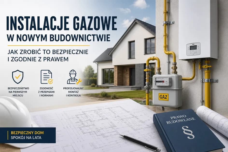 Instalacje gazowe w nowym budownictwie - jak zrobić to bezpiecznie i zgodnie z prawem