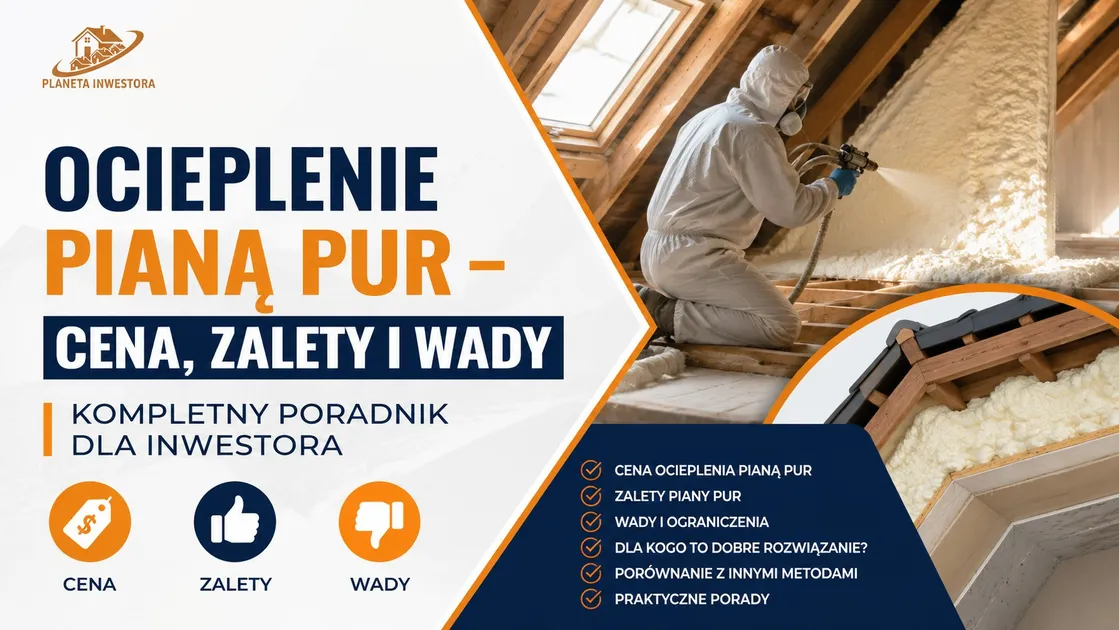 Ocieplenie pianą PUR – cena, zalety i wady. Kompletny poradnik dla inwestora