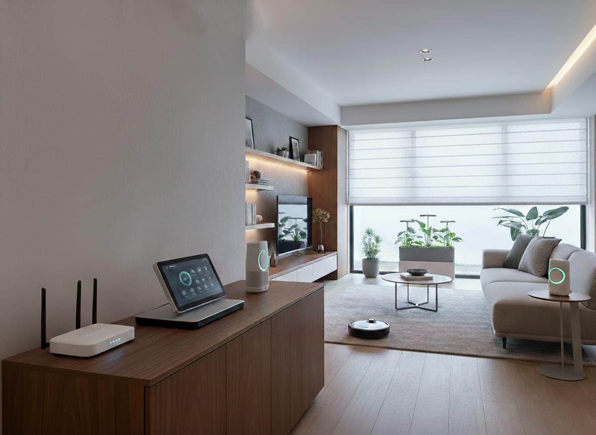 System Smart Home - sterowanie oświetleniem i temperaturą z tabletu